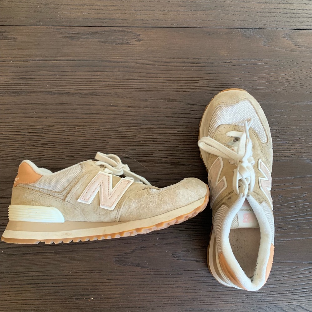 pink and cream new balances